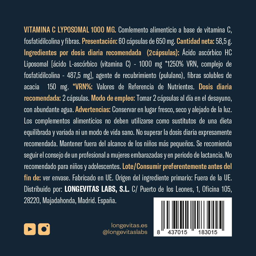 Vitamina C Liposomal - 1000mg