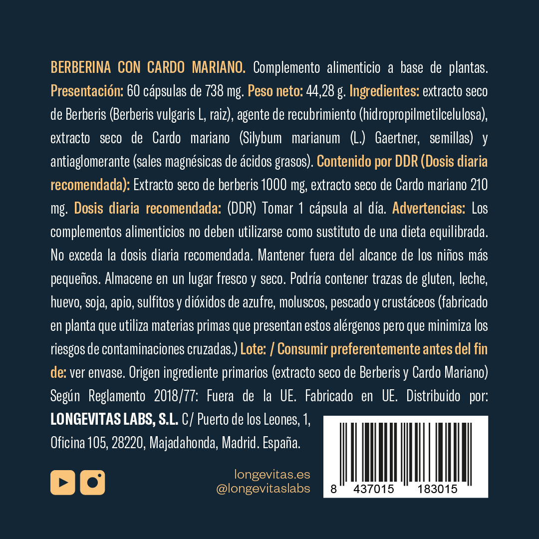 Berberina con Silimarina
