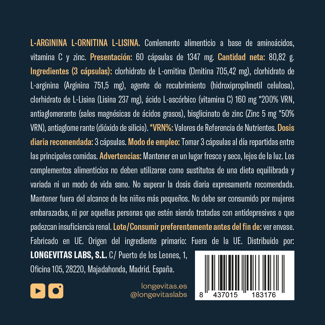 L-Arginina L-Ornitina L-Lisina
